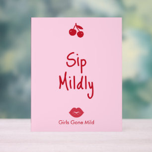 Girls Gone Mild Rose et Rouge Cerise Enterrement d