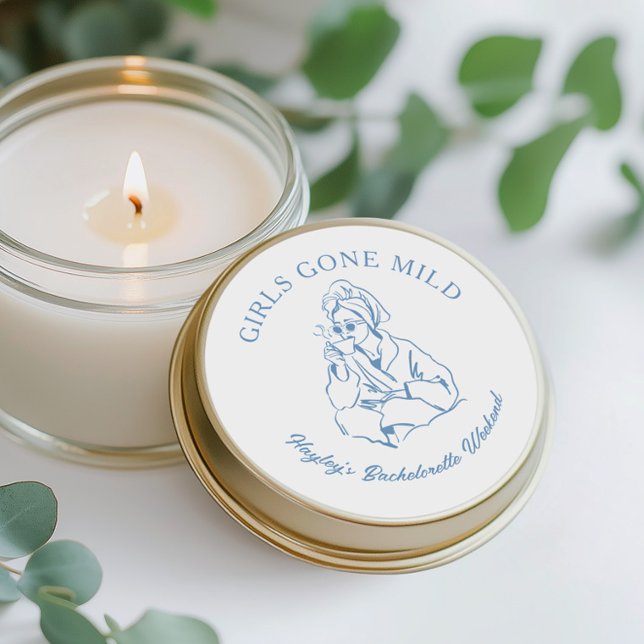 Girls Gone Milde Wellness-Center Junggeselinnen-Ab Runder Aufkleber (Von Creator hochgeladen)