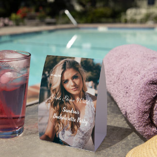 girls gone wild bachelorette party name photo whit tischaufsteller 