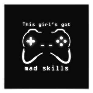 Girls Got Skills Video Game Controller Foto