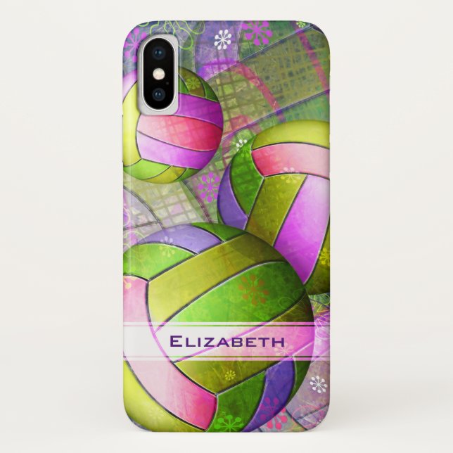 Girls Grunge Volleyball Case-Mate iPhone Hülle (Rückseite)