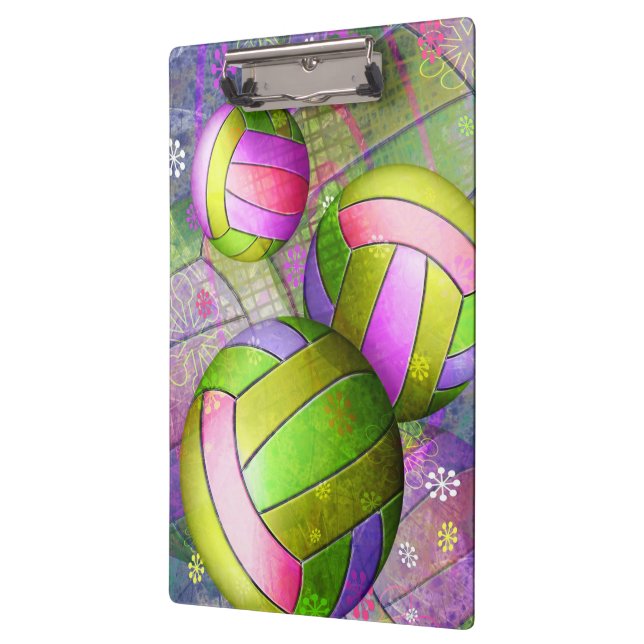 Girls Grunge Volleyball Klemmbrett (Links)