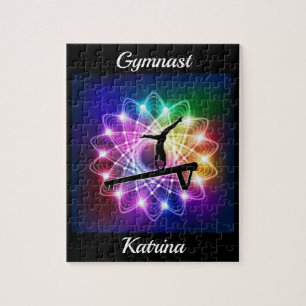 Girls Gymnast Balance Beam Personalisiert