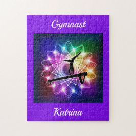 Girls Gymnast Balance Beam Personalisiert