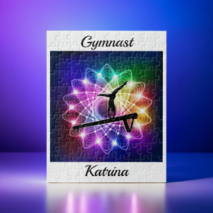 Girls Gymnast Balance Beam Personalisiert