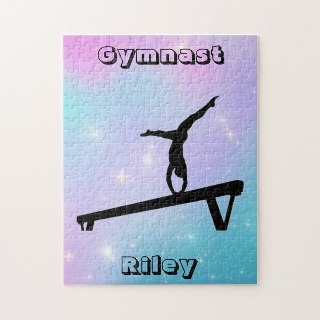 Girls Gymnast Gymnastik Balance Beam (Vertikal)