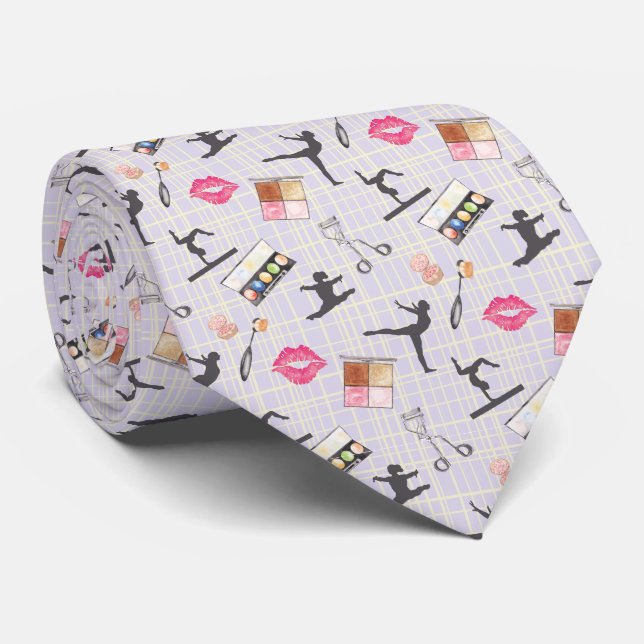 Girls Gymnastics - Girly Makeup Krawatte (Gerollt)