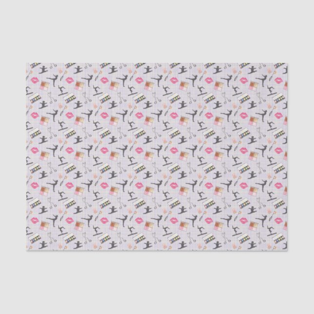 Girls Gymnastics - Girly Makeup Seidenpapier (Vorderseite)
