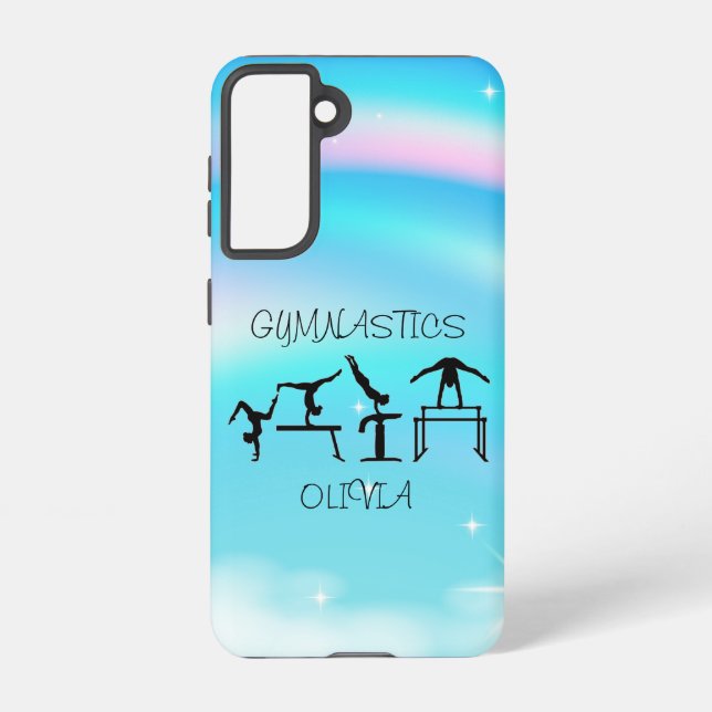 Girls Gymnastics Rainbow Wirbel Samsung Galaxy Hülle (Rückseite)