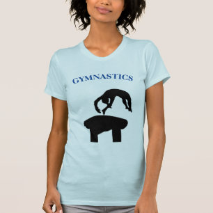 Girls Gymnastics Vault T - Shirt mit Namen auf der