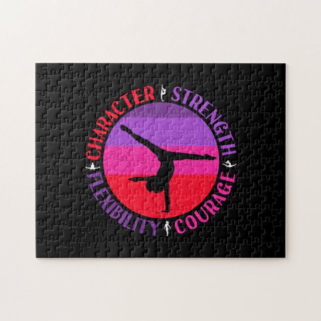 Girls Gymnastik Charakterstärke Courage (Horizontal)