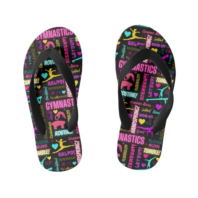 Girls Gymnastik Flip Flops (Fußbett)