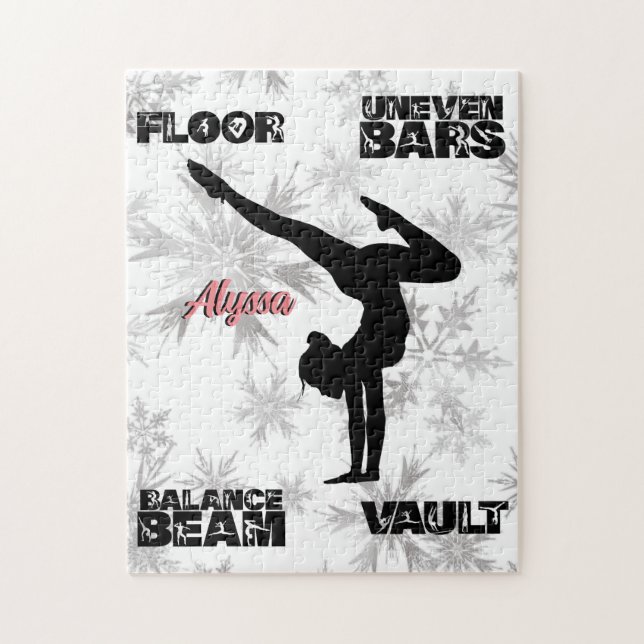 Girls Gymnastik Floor, Bars, Beam, Vault Winter (Vertikal)