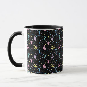 Girls Gymnastik Frauenturnen mit Sternen Tasse