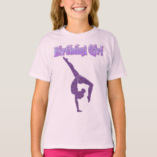 Girls Gymnastik Geburtstags Girl T - Shirt