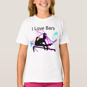 Girls Gymnastik I Liebe Bars Gymnast T - Shirt
