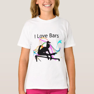 Girls Gymnastik I Liebe Bars Gymnast T - Shirt