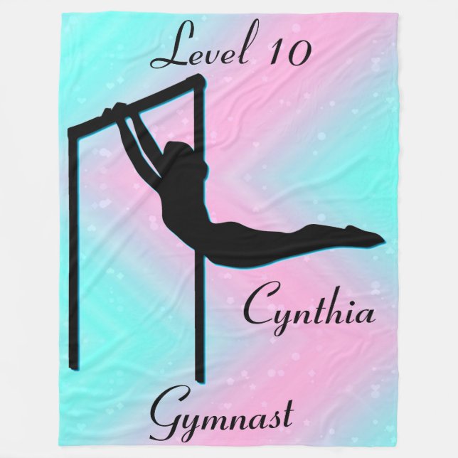 Girls Gymnastik Level 10 Fleece Blanket (Vorderseite)