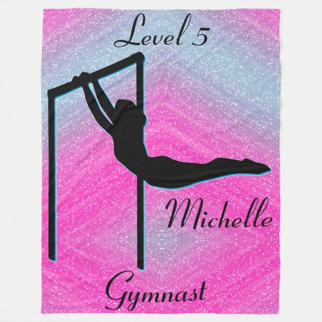 Girls Gymnastik Level 5 Fleece Blanket (Vorderseite)