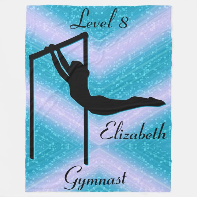 Girls Gymnastik Level 8 Fleece Blanket (Vorderseite)