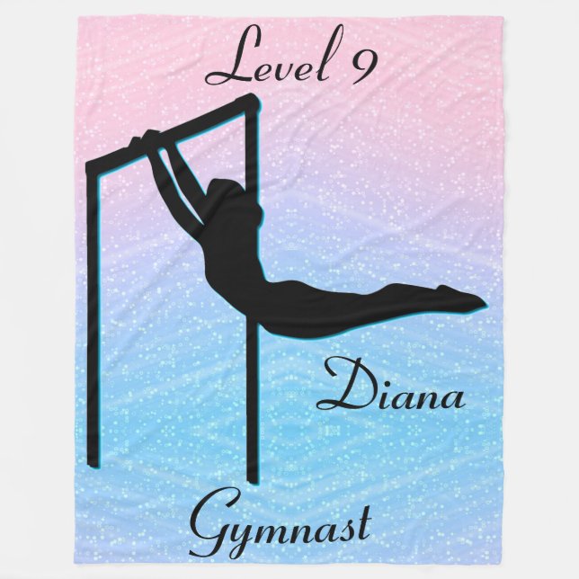 Girls Gymnastik Level 9 Fleece Blanket (Vorderseite)
