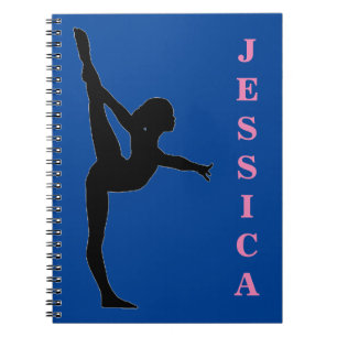 Girls Gymnastik Spiral Foto Notebook Notizblock
