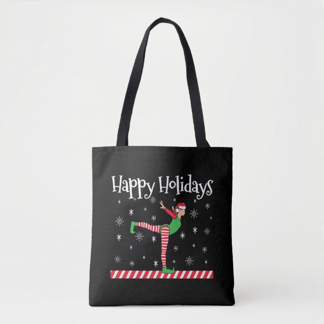 Girls Gymnastik Weihnachtself Tasche (Vorderseite)