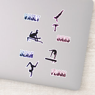 Girls Gymnastique Événements Stickers pour les fil