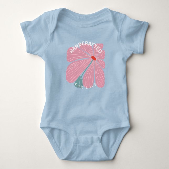 Girls' Handcrafted For Love Baby Strampler (Vorderseite)