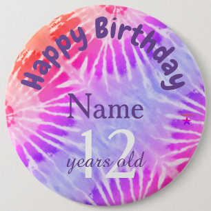 Girl's Happy Birthday Button - HAMbyWG