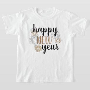 Girls Happy New Year T - Shirt