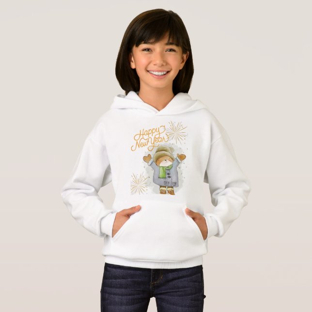 Girls' Hoodies & Sweatshirts begrüßen neues Jahr 2 (Vorne ganz)