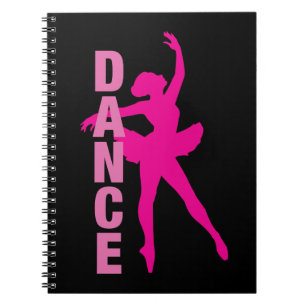 Girls Hot Pink Ballerina Tanz Notizblock