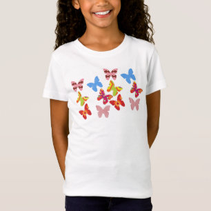 Girls Hübsch Butterflies Tee Shirt