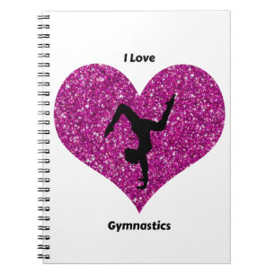 Girls I Liebe Gymnastik Spiral Notebook Notizblock