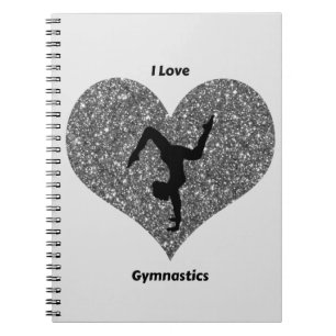 Girls I Liebe Gymnastik Spiral Notebook Notizblock