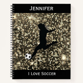 Girls I Liebe Soccer Spiral Notebook Notizbuch