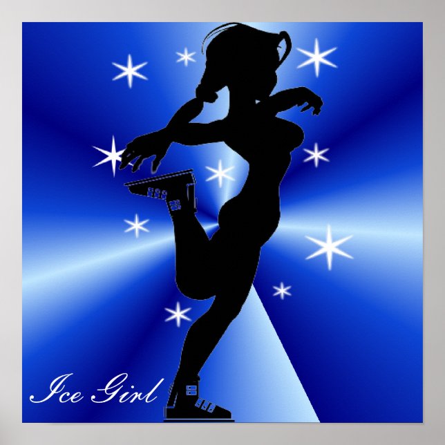 Girls Ice Figure Skaten Poster (Vorne)