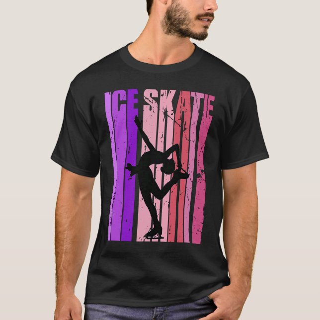 Girls Ice Skaten Birthday Theme Dancing Team Rette T-Shirt (Vorderseite)