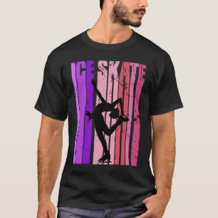 Girls Ice Skaten Birthday Theme Dancing Team Rette T-Shirt