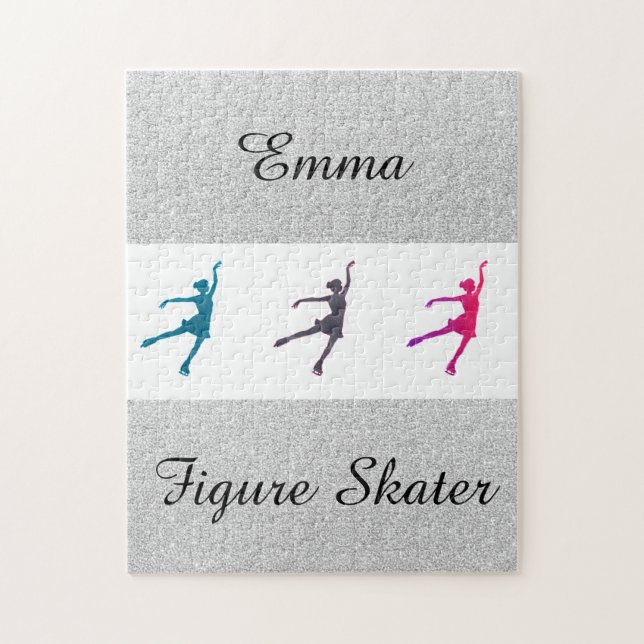 Girls Imitats Glitzer Ice Skaten / Abbildung Skate (Vertikal)