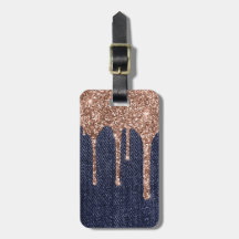 Girls Imitats Rose Gold Glitzer Jeans
