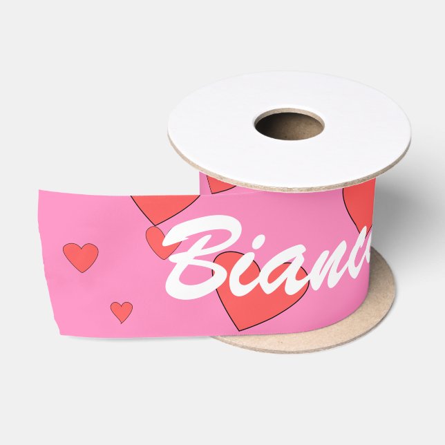 Girls Individuelle Name für Geschenkpackungen Satinband (Spule)