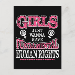 Girls Just Wanna Have Fundamental Rights Postkarte