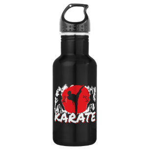Girls Karate - Patriotic Japan Japanisches Thema Edelstahlflasche