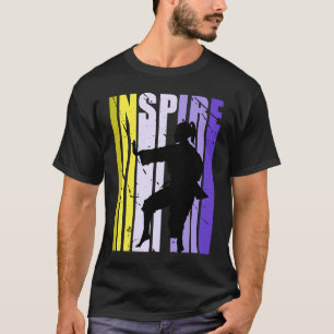 Girls Karate Yellow Inspiriert Geburtstagskurbstog T-Shirt