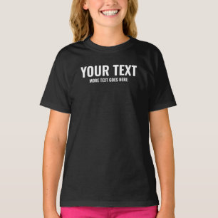 Girls Kids Best Chic Schwarz-weiß Trendy Template T-Shirt