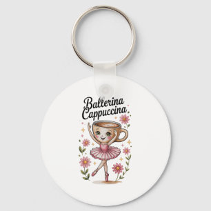 Girls Kids Meme Italian Brainrot Ballerina Cappucc Schlüsselanhänger