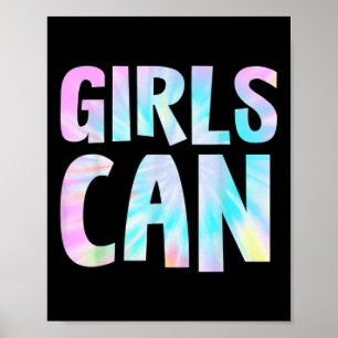 Girls können positive Message Girl Power Moti Gefä Poster