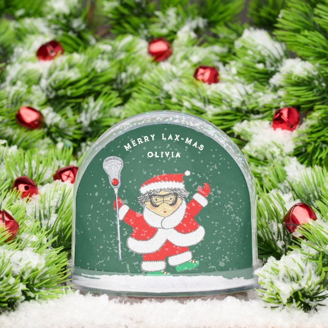 Girls Lacrosse Holiday Gift Schneekugeln (Weihnachten)
